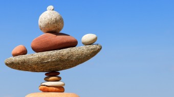Photo of rocks balanced on top of each other
