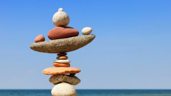 Photo of rocks balanced on top of each other