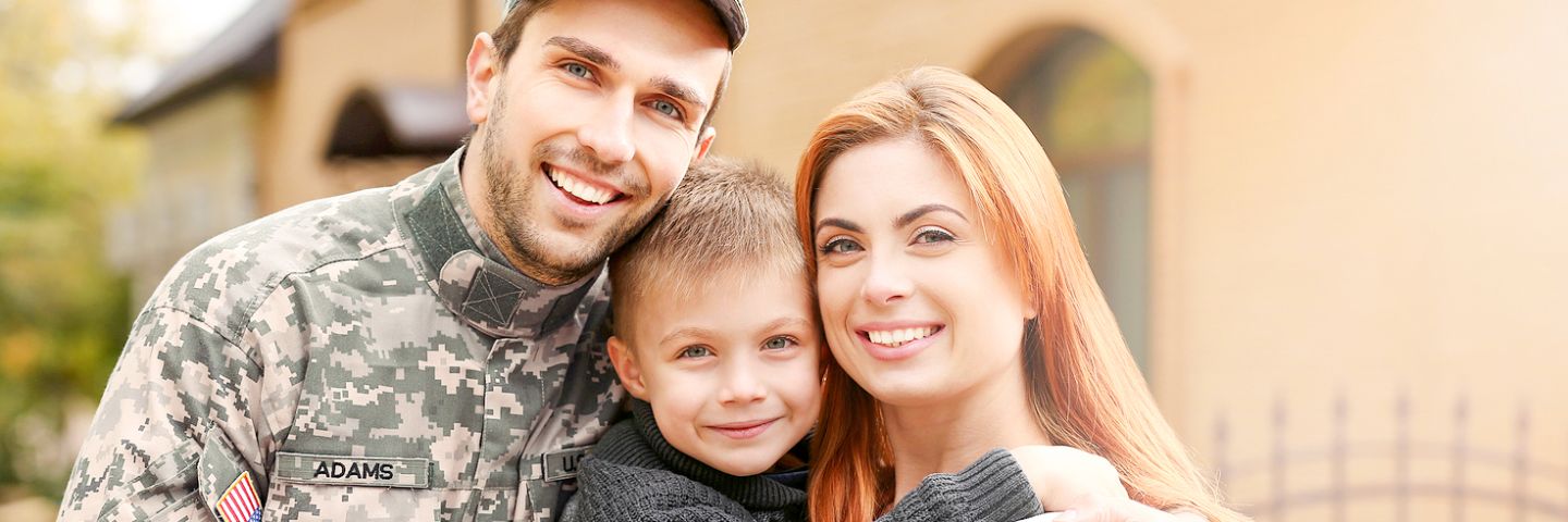 Soldier reunited with family